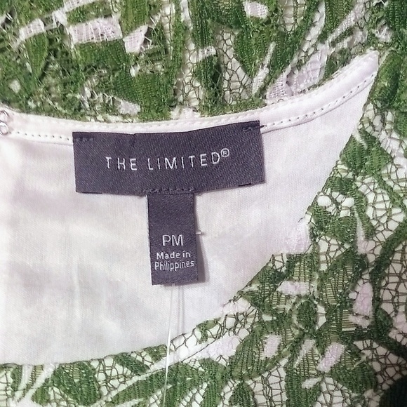 The Limited peplum lace top sz PM NWT *H - Picture 6 of 8